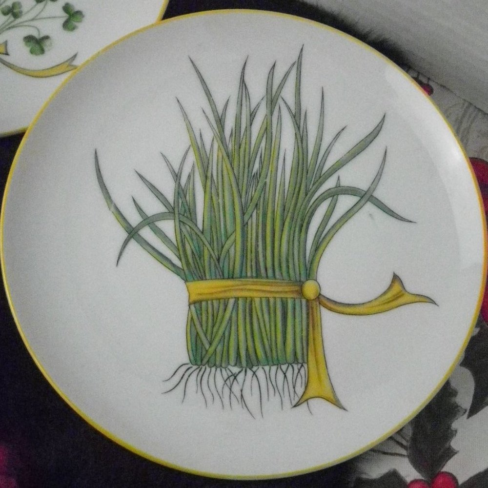 Taste Setter By Sigma Chives Dinnerware Plate 7.5 inches Made in Japan